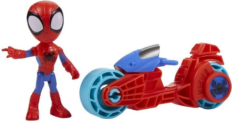 HASBRO MARVEL DISNEY SPIDEY AND HIS AMAZING FRIENDS - SPIDEY - MOTORCYCLE