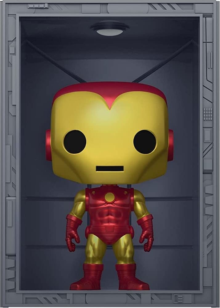 FUNKO POP! DELUXE: MARVEL HALL OF ARMOR: IRON MAN MODEL 4 (METALLIC) FUNKO POP