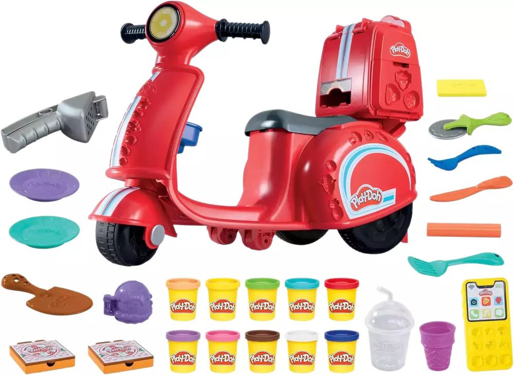 PIZZA DELIVERY SCOOTER PLAYSET PLAY-DOH HASBRO (F8803) HASBRO