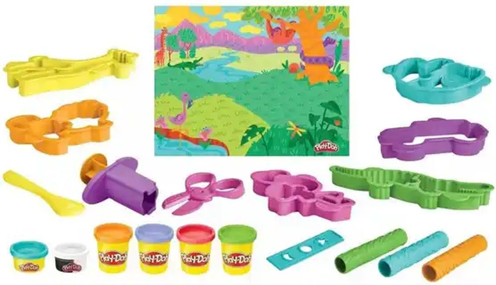 WILD ANIMALS TOOLSET PLAY-DOH HASBRO (F7213) HASBRO
