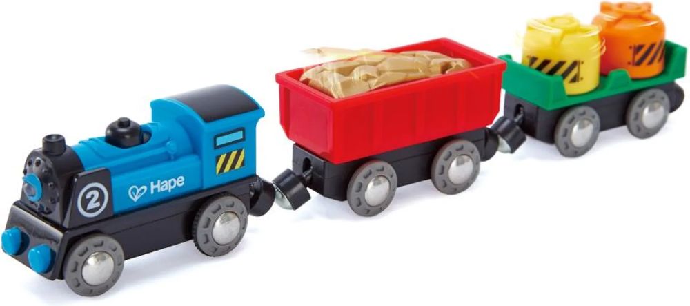 RAILWAY HAPE ΞΥΛΙΝΟ ROLLING STOCK ΤΡΕΝΑΚΙ SET HAPE