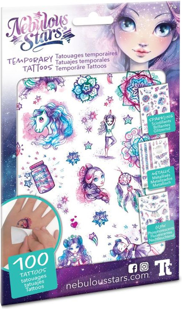 TEMPORARY TATTOOS NEBULOUS STARS 3 ΣΧΕΔΙΑ NEBULOUS STARS