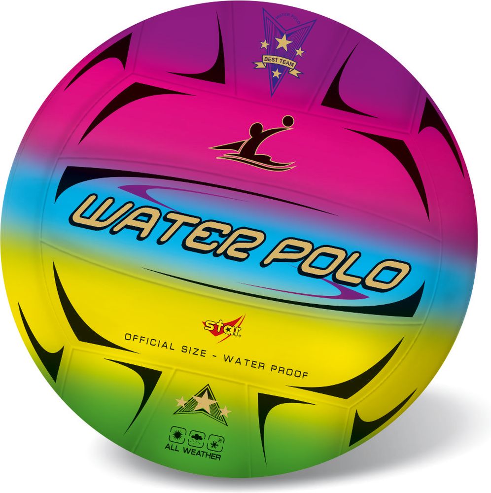 STAR TOYS ΜΠΑΛΑ WATER POLO FLUO BEST TEAM 21CM