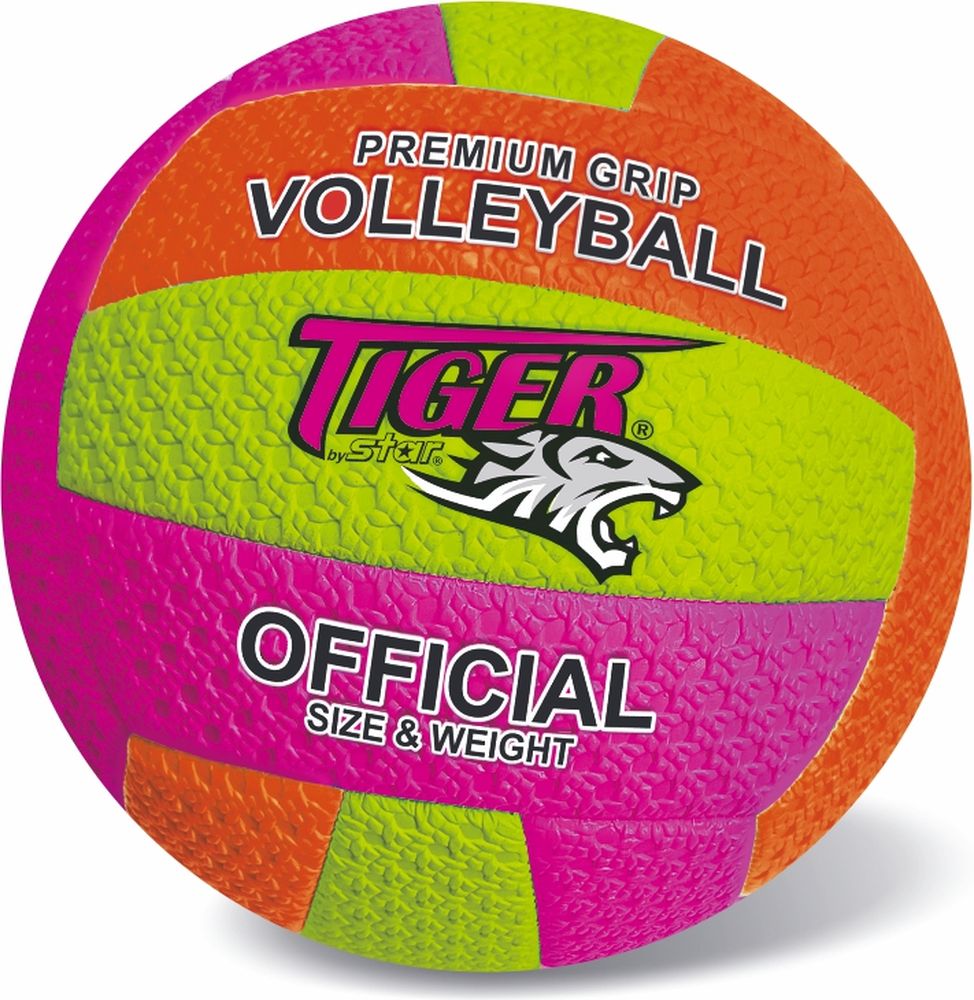 STAR TOYS ΜΠΑΛΑ VOLLEY PREMIUM GRIP FLUO MULTICOLOR S.5