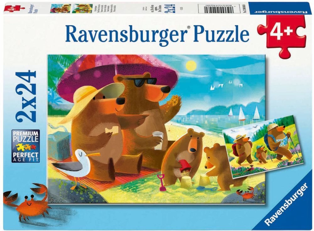 ΠΑΖΛ ΑΡΚΟΥΔΟΟΙΚΟΓΕΝΕΙΑ RAVENSBURGER (2Χ24) 44 ΚΟΜΜΑΤΙΑ