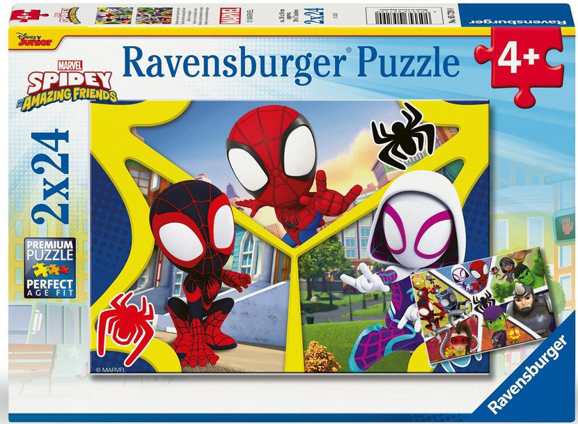 RAVENSBURGER ΠΑΖΛ SPIDEY - FRIENDS RAVENSBURGER (2Χ24) 44 ΚΟΜΜΑΤΙΑ
