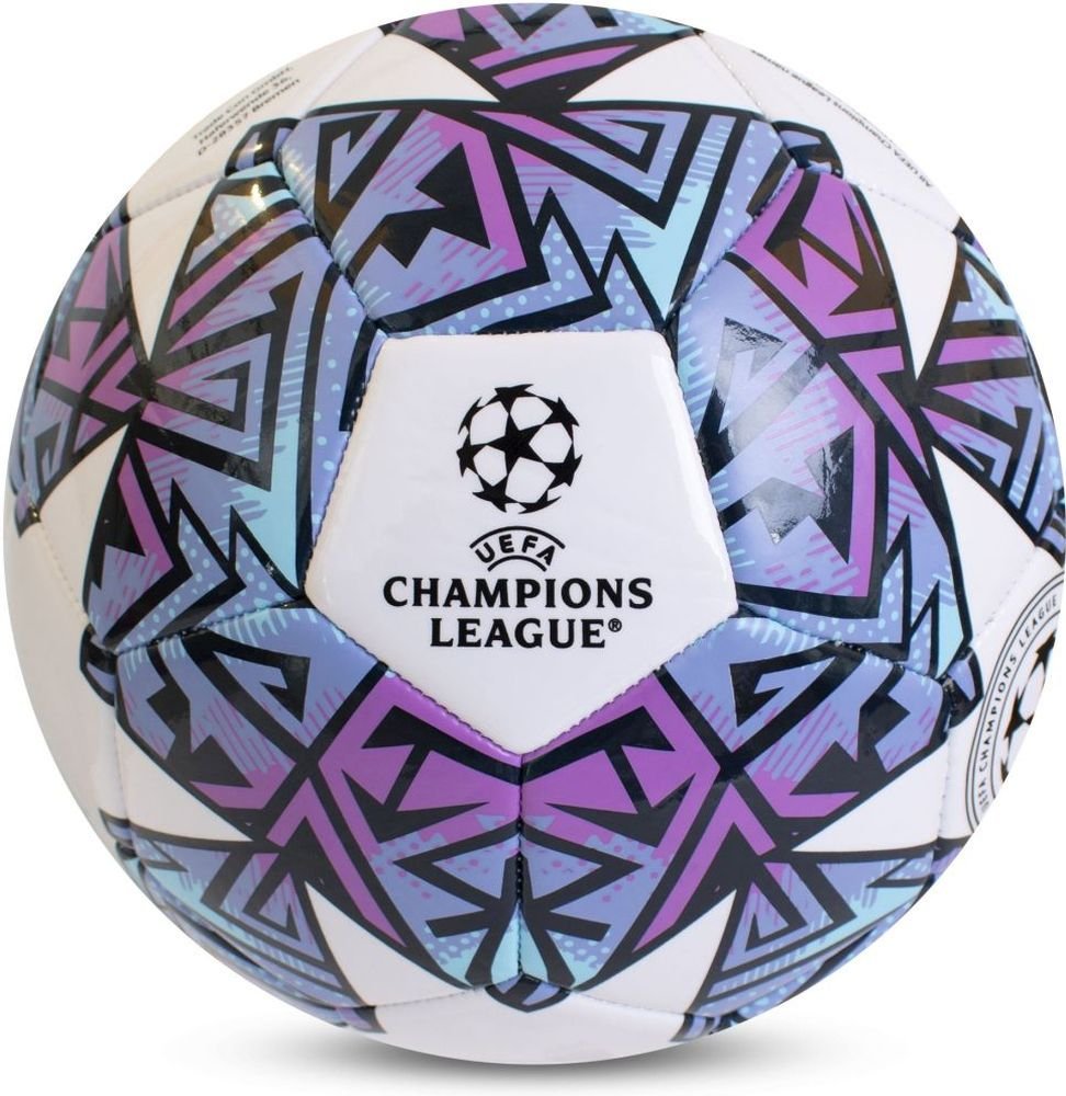 ΠΟΔΟΣΦΑΙΡΙΚΗ ΜΠΑΛΑ UEFA CHAMPIONS LEAGUE FOOTBALL ΛΕΥΚΗ/ΜΩΒ (NO 5)