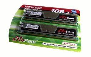 TRANSCEND TX1066QLJ-2GK AXE RAM DDR2 2GB (2X1GB) PC8500 1066MHZ DUAL CHANNEL KIT