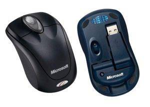 MICROSOFT WIRELESS NOTEBOOK OPTICAL MOUSE 3000 BLACK