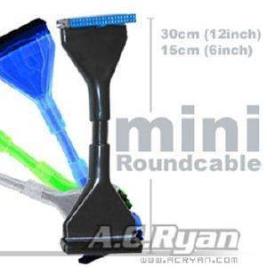 AC RYAN ACR-RC30864 ROUNDCABLE2-FX ATA133 30CM UV BLUE/SILVER
