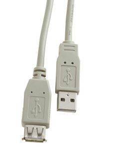 EQUIP:128201 USB 2.0 CABLE A MALE-A FEMALE 3M