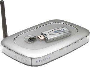 NETGEAR WGB111GR WL 54 DSL ROUTER + WIRELESS USB STICK