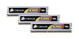 CORSAIR TR3X3G1600C9 XMS3 DDR3 3GB (3X1GB) PC3-12800 (1600MHZ) TRIPLE CHANNEL KIT