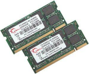 G.SKILL F2-5300CL5D-4GBSA SO-DIMM DDR2 4GB (2X2GB) PC5300 667MHZ DUAL CHANNEL KIT