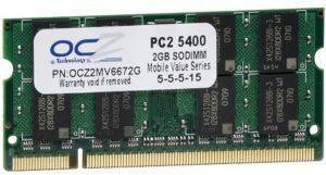 OCZ OCZ2MV6672G 2GB SO-DIMM DDR2 PC2-5400