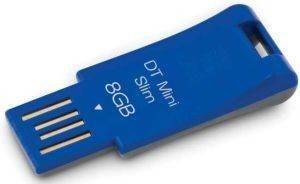 KINGSTON DTMSB/8GB DATA TRAVELLER MINI SLIM BLUE