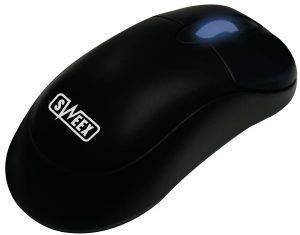 SWEEX MINI OPTICAL MOUSE RETRACTABLE CABLE USB BLACK