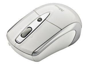 TRUST RETRACTABLE LASER MINI MOUSE FOR MAC WHITE