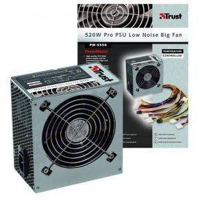 TRUST PW-5550 520W PRO LOW NOISE BIG FAN PSU