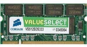 CORSAIR VS4GSDSKIT800D2 SO-DIMM DDR2 VALUE SELECT 4GB (2X2GB) PC2-6400 (800MHZ) DUAL CHANNEL KIT
