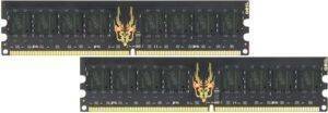 GEIL GB24GB6400C4DC DDR2 4GB (2X2GB) BLACK DRAGON PC6400 800MHZ DUAL CHANNEL KIT