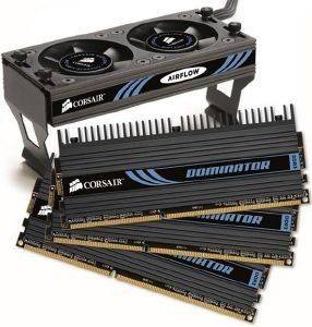 CORSAIR TR3X6G1866C9DF DHX AIRFLOW DDR3 6GB (3X2GB) PC3-14900 (1866MHZ) TRIPLE CHANNEL KIT