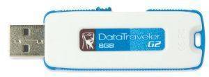 KINGSTON 8GB DATA TRAVELER I GEN 2 BLUE TWIN PACK