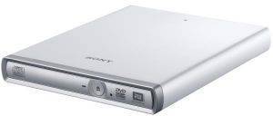 SONY DRX-S70U-W-W SLIM EXTERNAL DVD REWRITABLE DRIVE WHITE