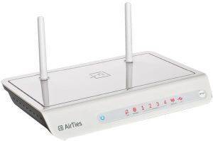 AIRTIES AIR5450 300MBPS WIRELESS ADSL2+ 4 PORT ROUTER
