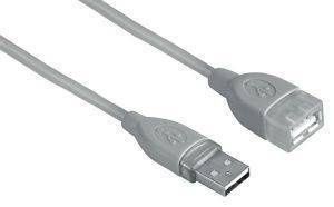 HAMA 45040 EXTENSION USB 2.0 CABLE A MALE-A FEMALE 3M