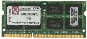 KINGSTON KVR1333D3S9/2G VALUE RAM SO-DIMM 2GB PC3-10600