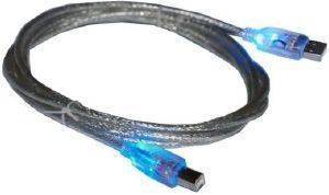 NILOX USB 2.0 2M LED BLUE A/B M/M