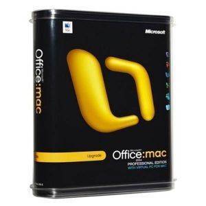 OFFICE 2004 FOR MAC PROFESSIONAL EDITION UPGRADE