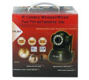 NILOX NETWIDEYE 300 IP CAMERA WIRELESS/WIRED PAN/TILT