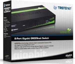 TRENDNET TEG-S80DG 8-PORT GIGABIT GREENNET DESKTOP SWITCH