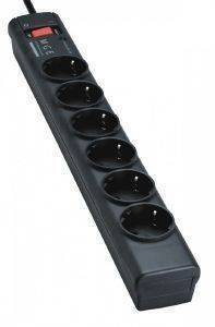 EATON PROTECTION STRIP 6 DIN + TEL BLACK