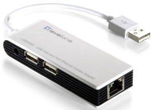LEVEL ONE USB-0501 USB HUB AND FAST ETHERNET COMBO ADAPTER