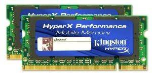 KINGSTON KHX6400S2LLK2/4G 4GB (2X2GB) SO-DIMM DDR2 PC2-6400 800MHZ CL5 HYPERX DUAL CHANNEL KIT