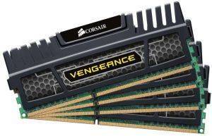 CORSAIR CMZ16GX3M4X1600C9 VENGEANCE 16GB (4X4GB) PC3-12800 QUAD CHANNEL KIT BLACK