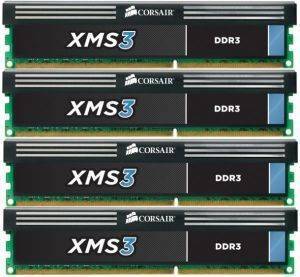 CORSAIR CMX16GX3M4A1333C9 XMS 16GB (4X4GB) PC3-10600 QUAD CHANNEL KIT