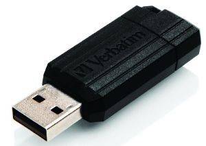 VERBATIM 49065 64GB USB 2.0 DRIVE STORE N GO PINSTRIPE BLACK