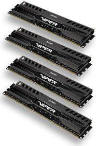 PATRIOT PV316G160C9QK 16GB (4X4GB) DDR3 VIPER 3 SERIES PC3-12800 1600MHZ QUAD CHANNEL KIT