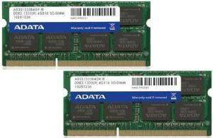 ADATA AD3S1333W8G9-2 16GB (2X8GB) SO-DIMM DDR3 1333MHZ DUAL CHANNEL KIT