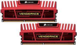 CORSAIR CMZ8GX3M2X1600C7R VENGEANCE 8GB (2X4GB) PC3-12800 DUAL CHANNEL KIT RED
