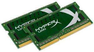 KINGSTON KHX16LS9P1K2/8 8GB (2X4GB) SO-DIMM DDR3 1600MHZ HYPERX LOVO DUAL CHANNEL KIT