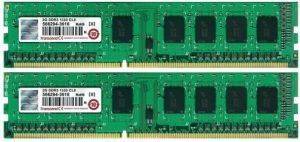 TRANSCEND JM1333KLN-4GK 4GB (2X2GB) DDR3 PC3-10600 1333MHZ DUAL CHANNEL KIT