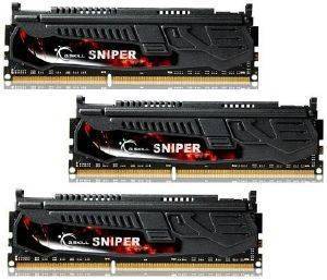 G SKILL F3 12800CL9T 12GBSR2 12GB 3X4GB DDR3 PC3 12800 1600MHZ SNIPER TRIPLE CHANNEL KIT