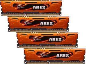 G.SKILL F3-1600C9Q-16GAO 16GB (4X4GB) DDR3 PC3-12800 1600MHZ ARES QUAD CHANNEL KIT