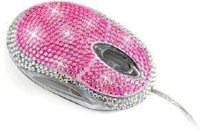 SATZUMA USB MOUSE DIAMONT PINK