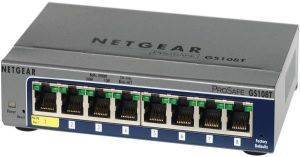 NETGEAR GS108T-200GES PROSAFE 8-PORT GIGABIT SMART SWITCH